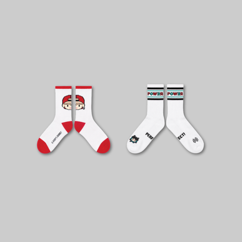 Complete your everyday look with the official G-DRAGON x FAM POP-UP: G: A BOY'S JOURNEY – Socks Set.