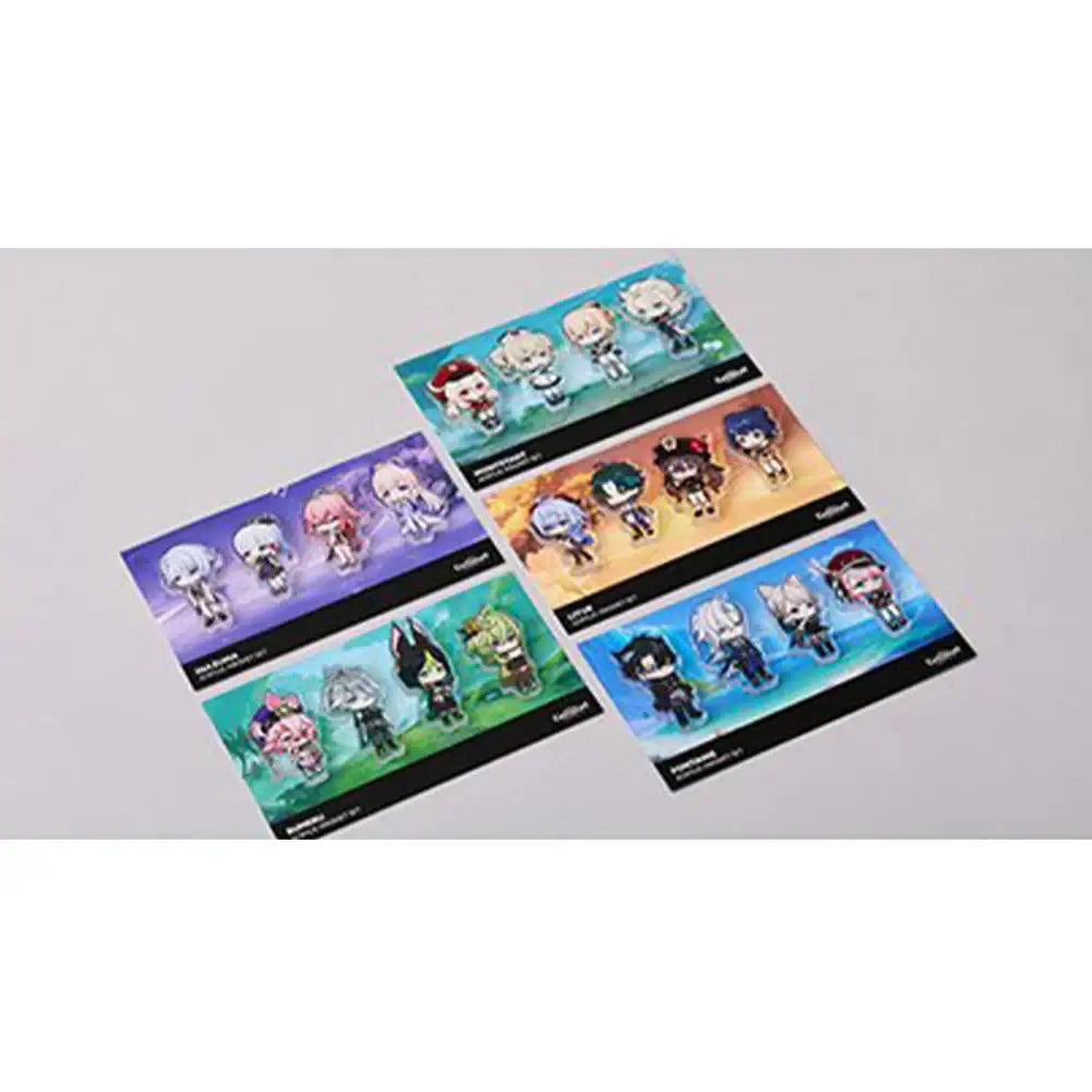 Genshin Impact x LINE FRIENDS - 4 Characters SD Acrylic Magnet Set - LINE FRIENDS SQUARE - Collectibles - Harumio