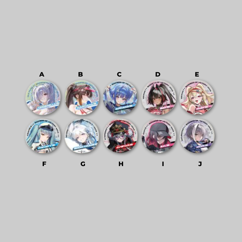 Created for the NIKKE Summer 2026 Pop-Up, this collectible can badge features exclusive character artwork enhanced with a shimmering holographic finish.