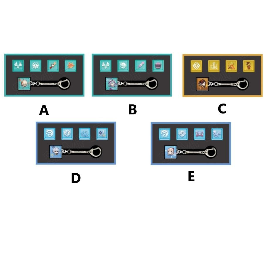 Genshin PC Lounge in Seoul - Keycap Keyring - Genshin Impact - Keyring - Harumio