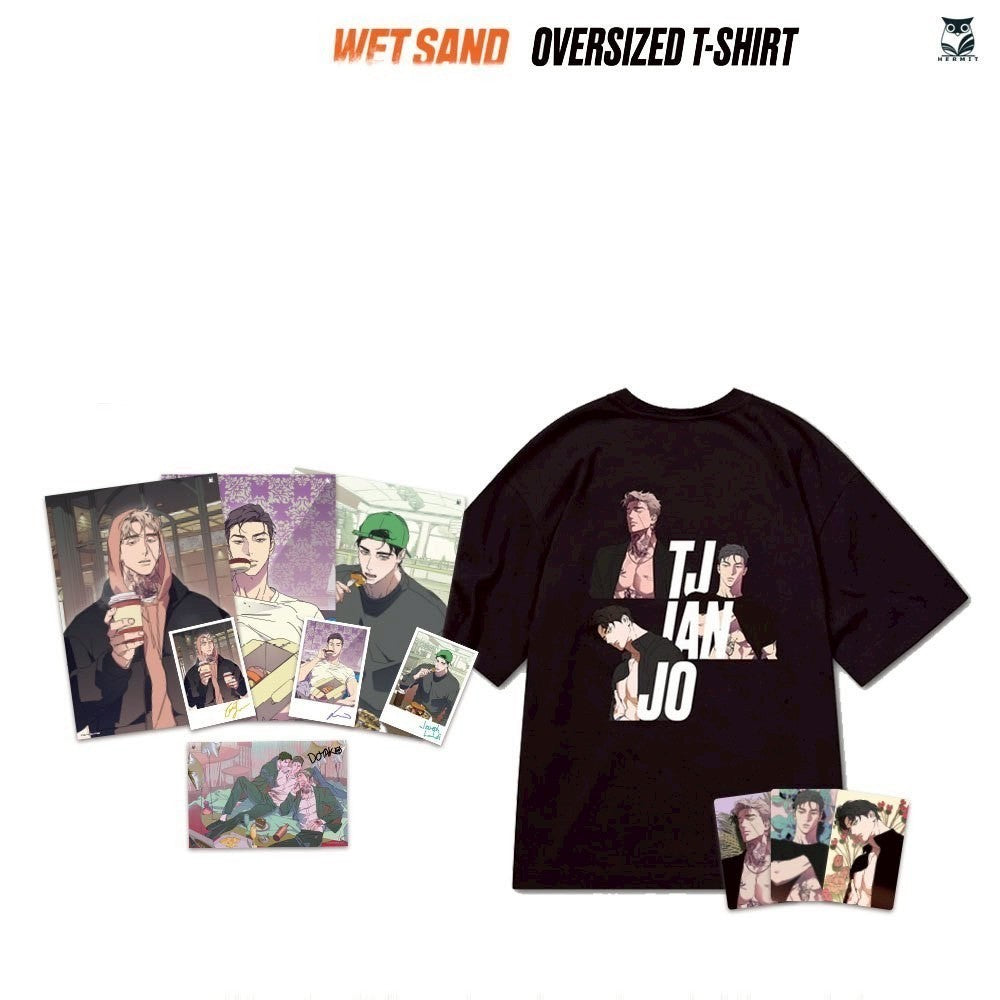 Wet Sand - Oversized T-shirt (Thai Version) - Hermit Books - T-Shirt - Harumio