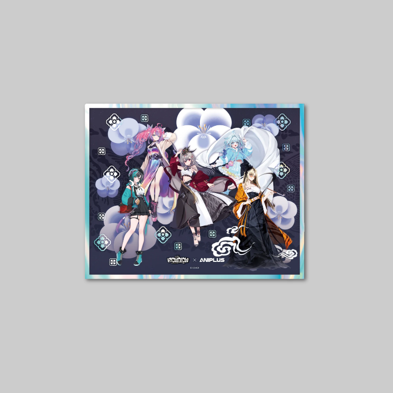 Showcase your HOLOLIVE: Flow Glow fandom with the Acrylic Picture Frame from the Flow Glow x Aniplus collaboration.