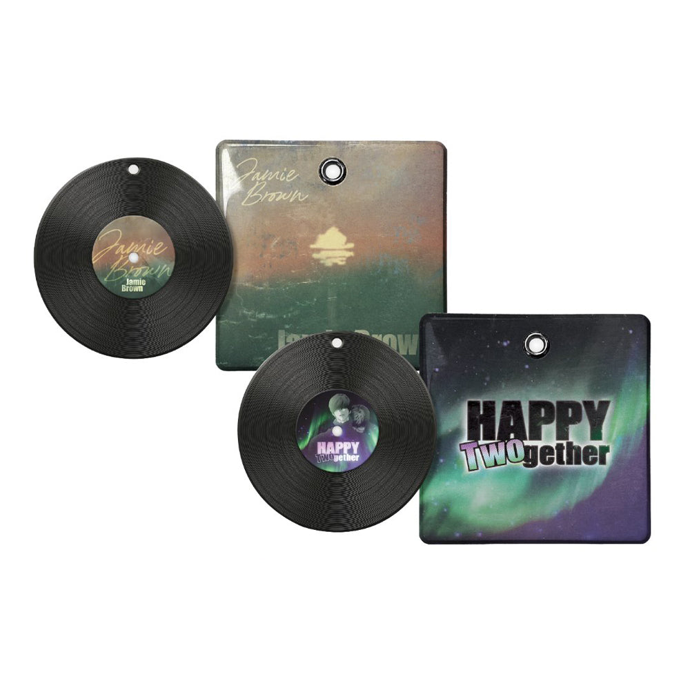 Happy Twogether X BeOn Annex - Mini LP Record Keyring Set
