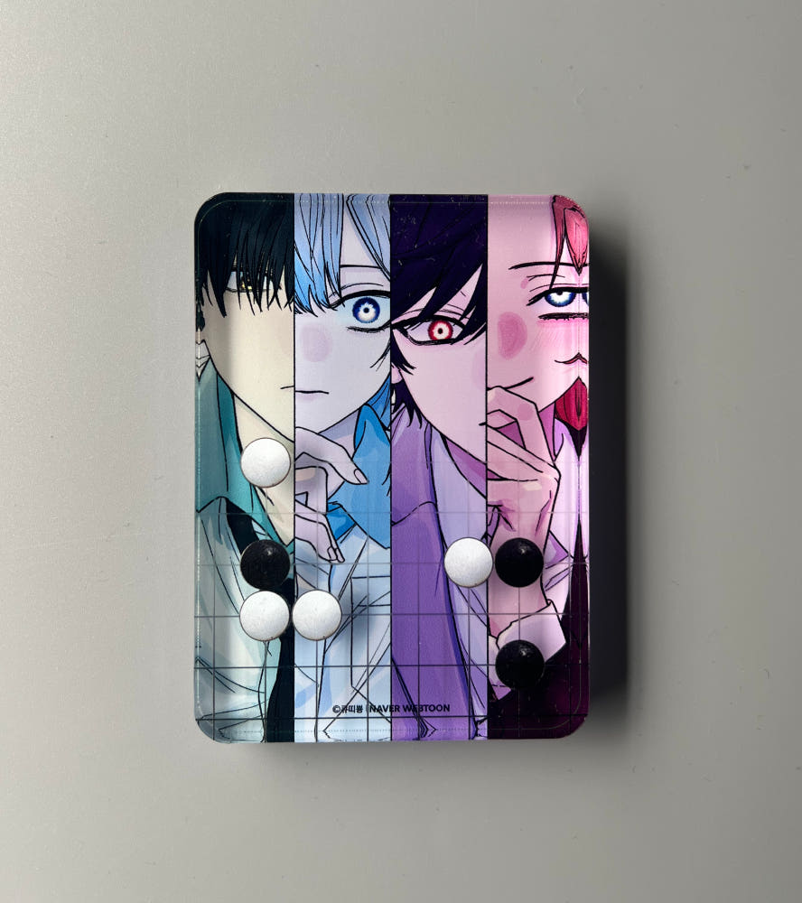 A collectible Acrylic Block featuring character artwork from Her Game of Go.