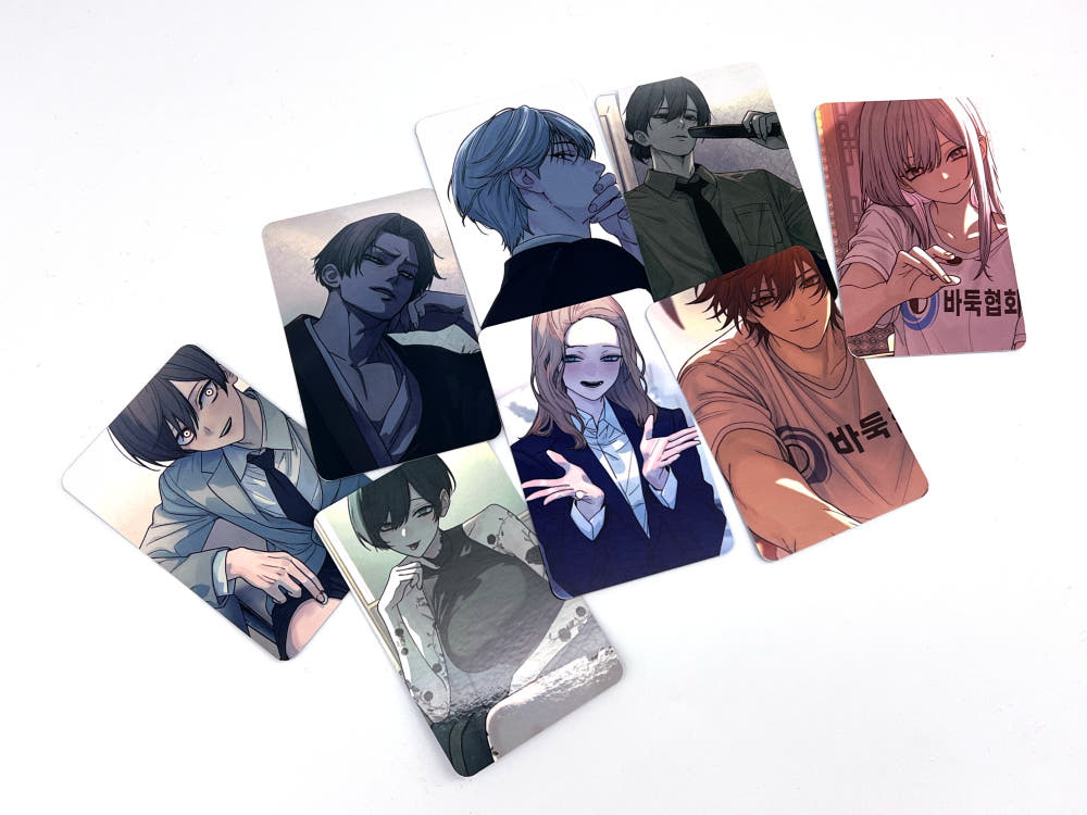 A collectible Photocard Set featuring character artwork from Her Game of Go. 