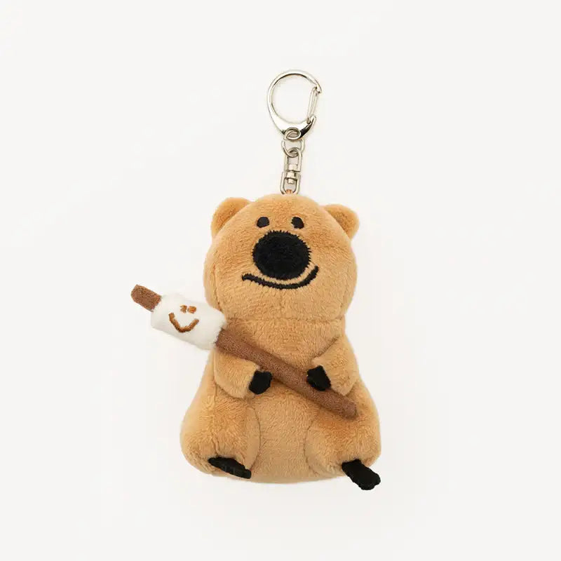 Dinotaeng - S'more Quokka Plush Doll Keyring - Dinotaeng - Doll keyrings - Harumio