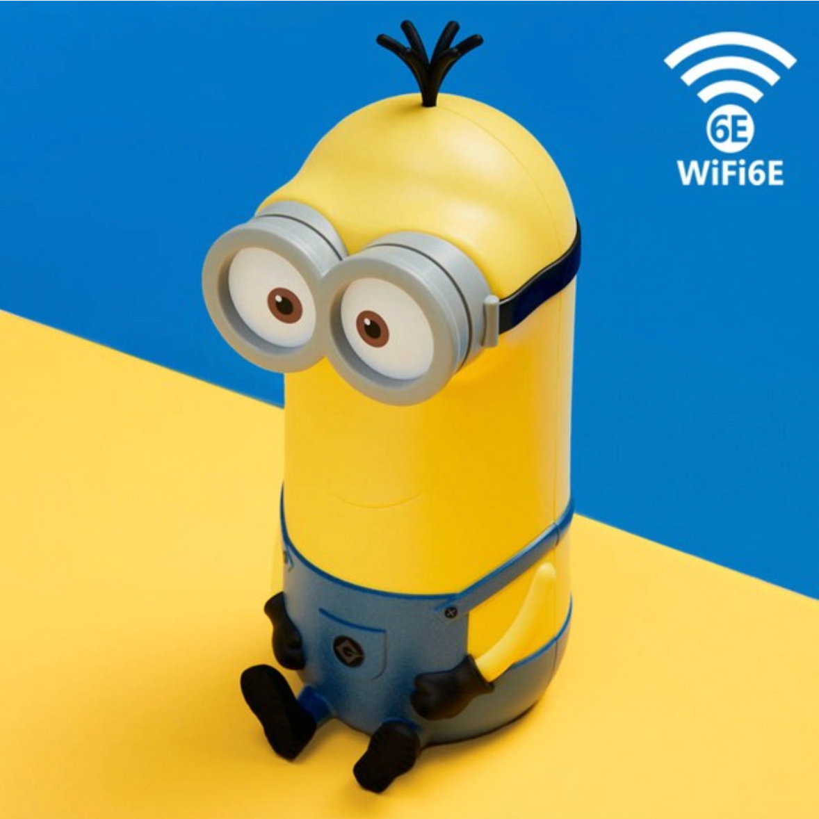 Bring Minions-inspired style to your home setup with the Illumination Minions - Router Kevin Wi-Fi 6E AXE-5400.