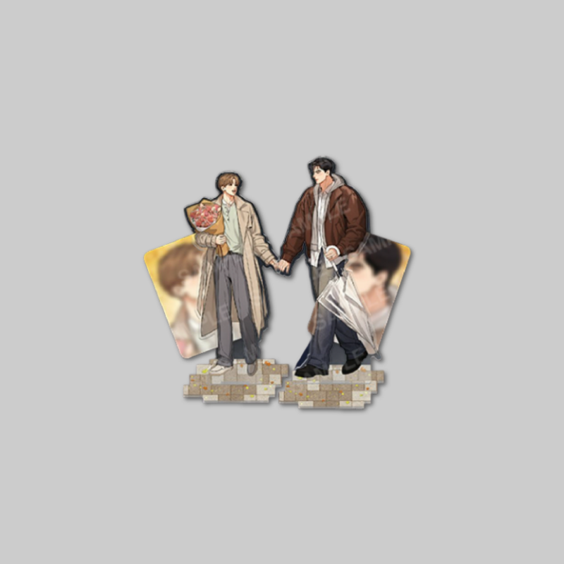 Celebrate the Jinx Pop-Up with the Dating Acrylic Stand, featuring series-inspired artwork in a stylish acrylic display format.