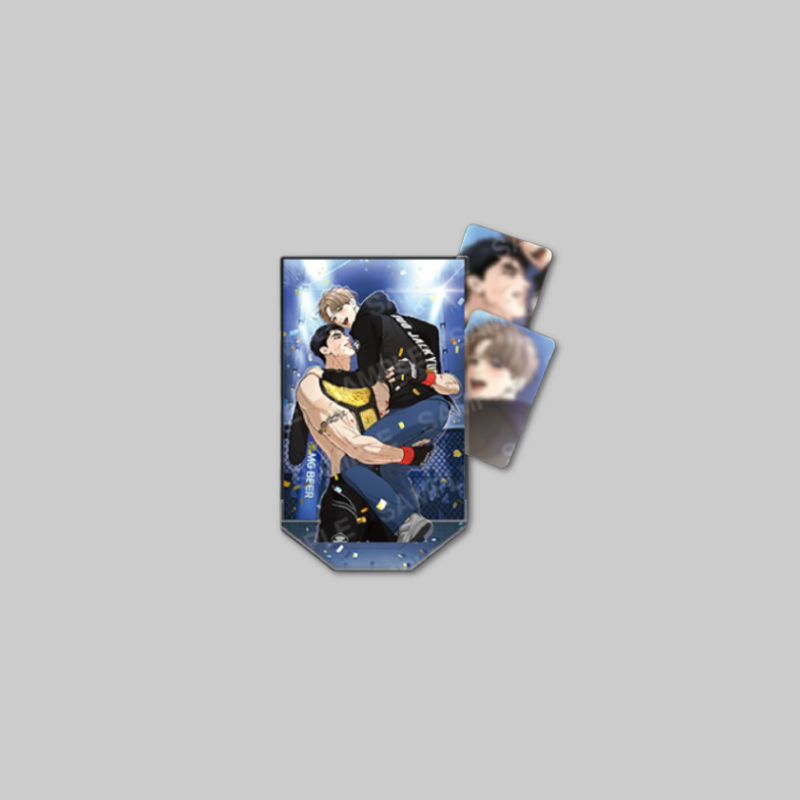 Celebrate the Jinx pop-up with the Triumph Acrylic Stand, featuring series-inspired artwork in a stylish acrylic display format.