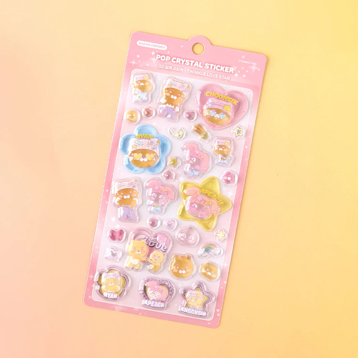 Personalize your favorite items with the Kakao Friends - 3D Bonbon Sticker.