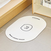 Add a playful character-inspired touch to your space with the Kakao Friends - Chunsik Round Short Earth Mat.