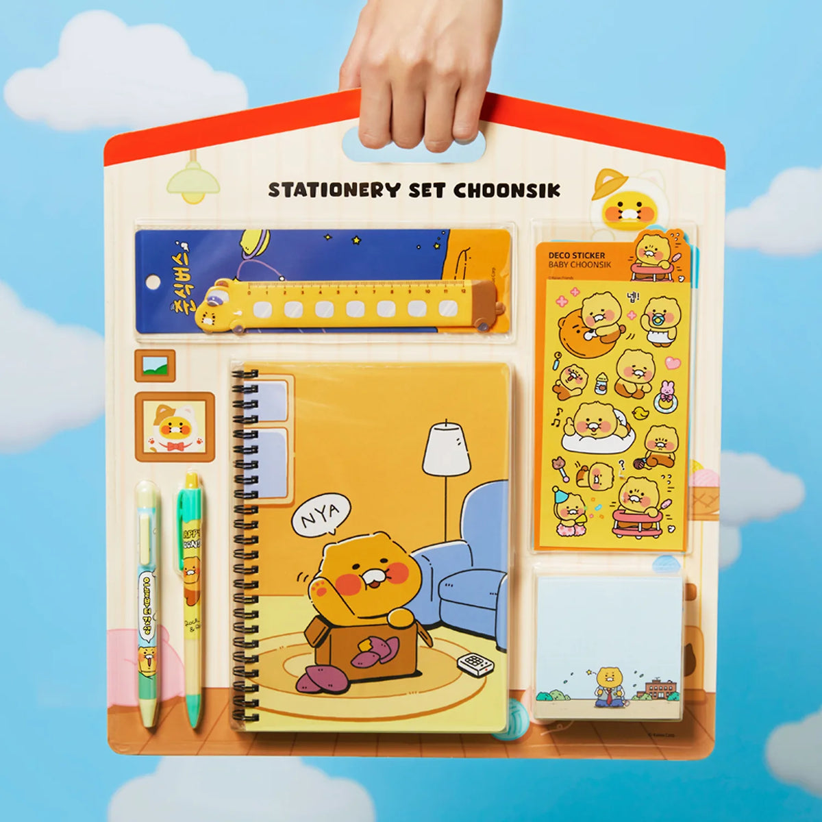 Make everyday writing more fun with the Kakao Friends - Chunsik Stationery Gift Set.