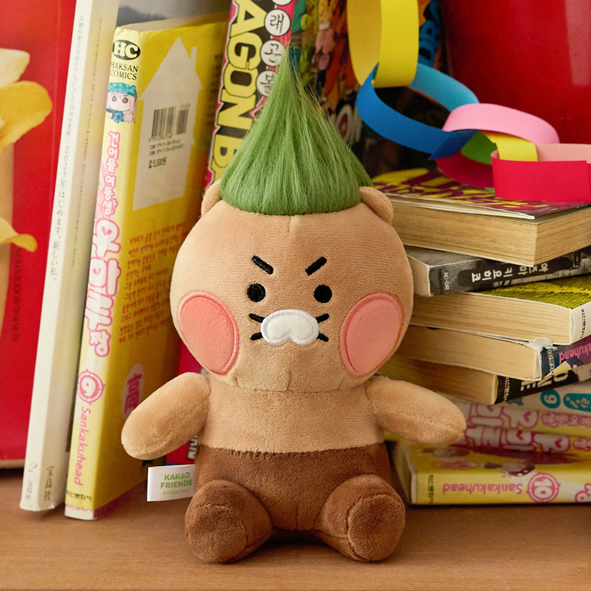 Bring a playful touch to your desk with the Kakao Friends - Chunsik Stationery Grass Doll.