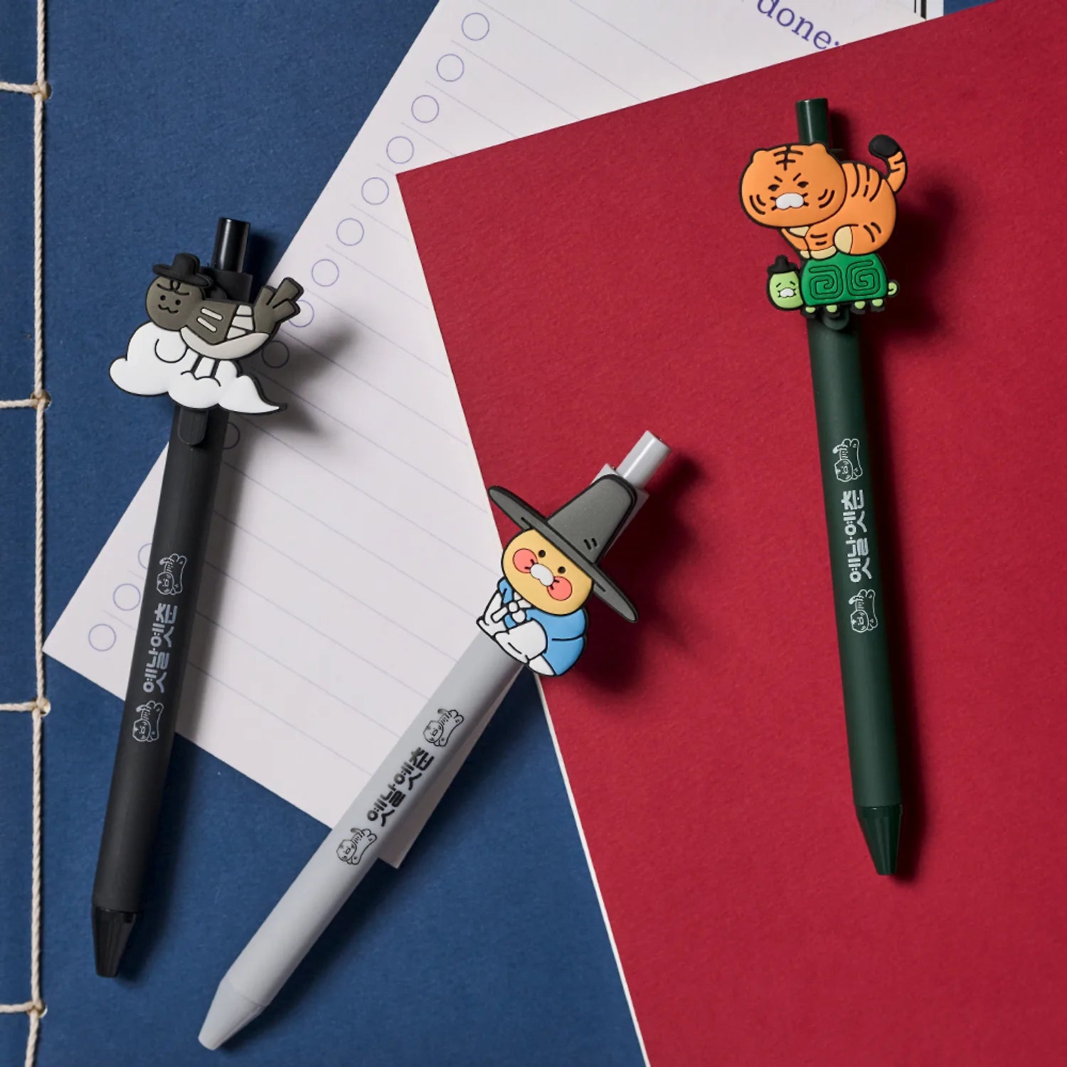 Add a playful Korean-inspired touch to your stationery with the Kakao Friends Chunsik Yennal Yenchun Gel Pen.