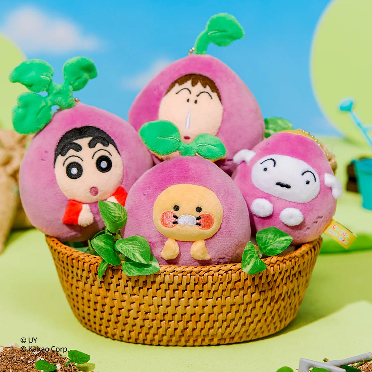Add a charming character accessory to your collection with the Kakao Friends x Crayon Shinchan - Chunsik Potato Doll Keyring.
