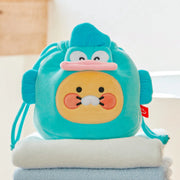 Carry your everyday essentials in adorable style with the Kakao Friends x Hangyodong - Chunsik Face Pouch.