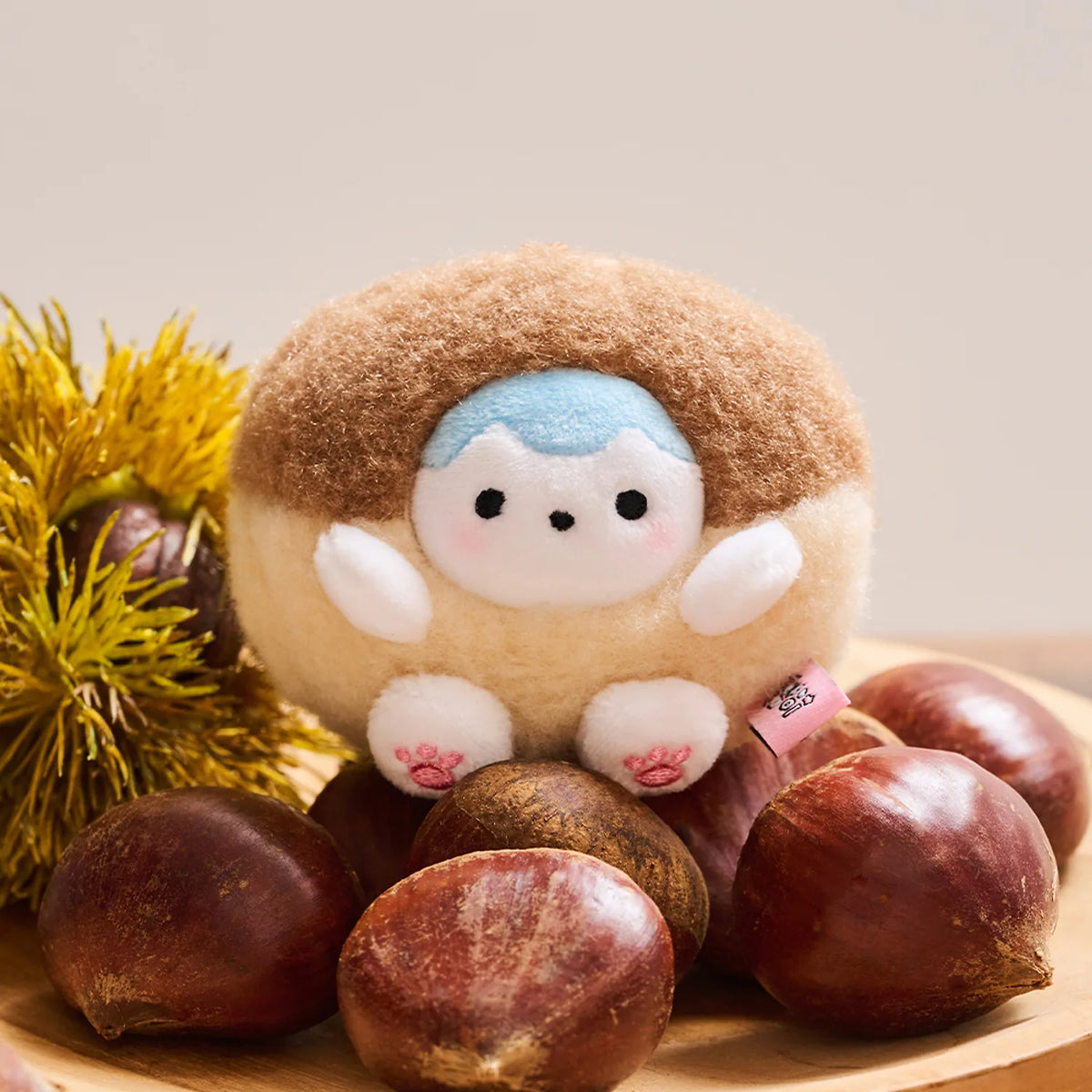 Add a charming character accessory to your everyday essentials with the Kakao Friends - Kongbami Keyring Doll.