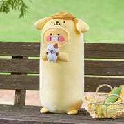 Bring a playful touch to your space with the Kakao Friends x Pompompurin - Chunsik Long Pillow.