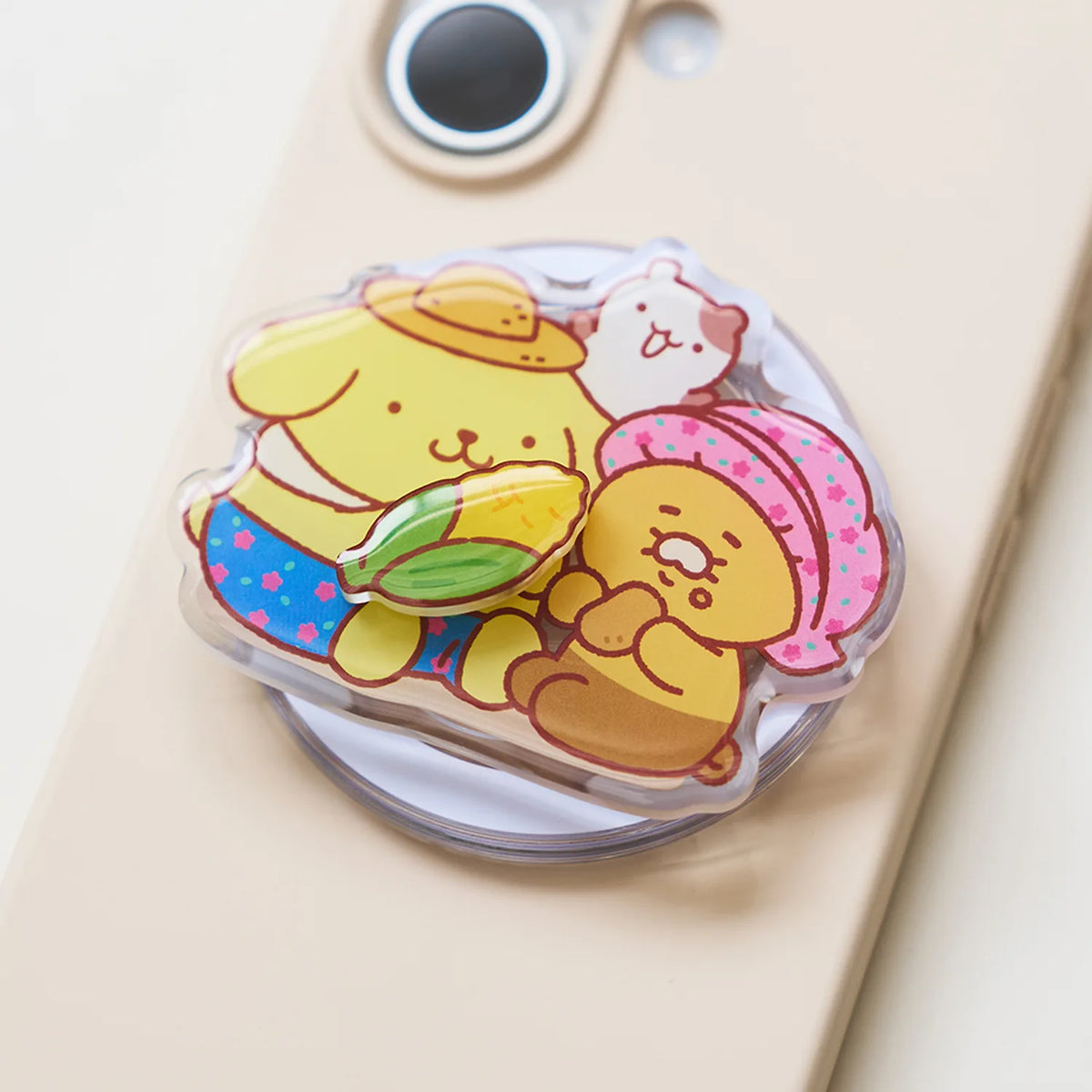 Add a playful touch to your phone with the Kakao Friends x Pompompurin - Chunsik MagSafe Smart Talk.
