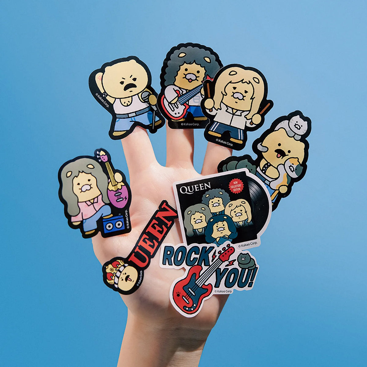 Add a fun collaborative touch to your everyday items with the Kakao Friends x QUEEN - Chunsik Deco Sticker.