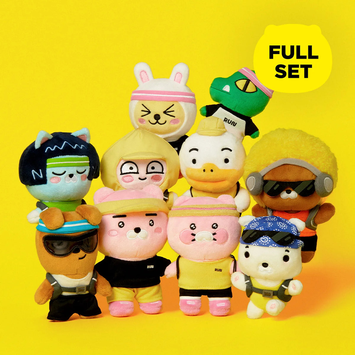Add a playful accessory to your everyday essentials with the Kakao Friends x Running Crew - Doll Keyring.