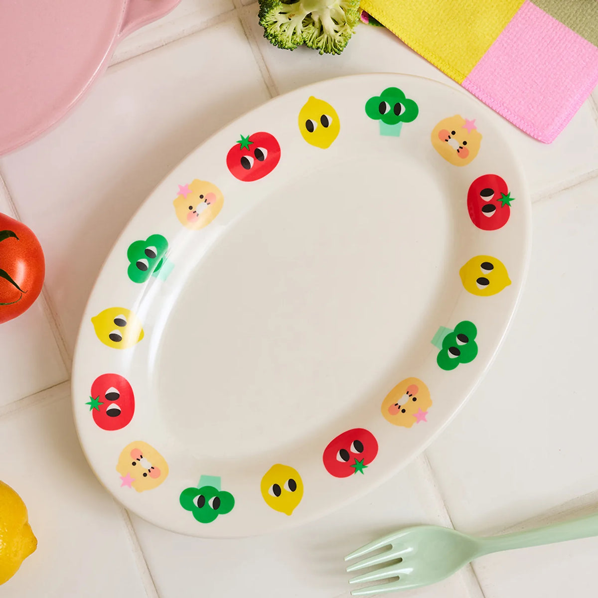 Add a playful touch to your dining essentials with the Kakao Friends x Yiayia and Friends - Chunsik Melamine Plate.
