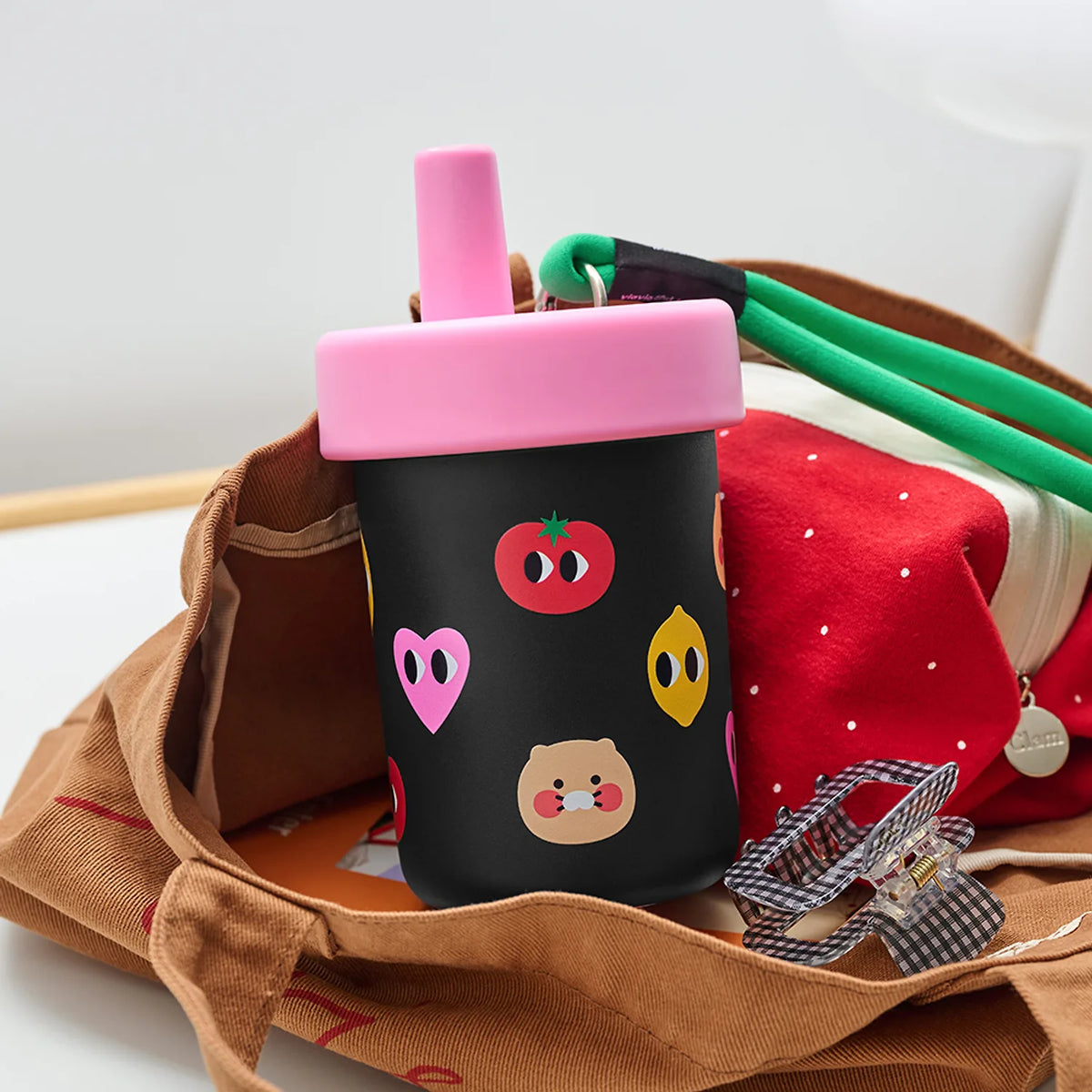 Enjoy your favorite beverages with the Kakao Friends x Yiayia and Friends - Chunsik Tumbler.