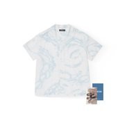 Designed as part of the PUREFLOW collection, this short-sleeve shirt combines clean styling with exclusive LE SSERAFIM design elements. 