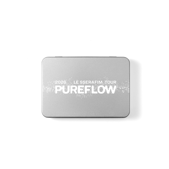 This collectible set includes a durable tin case and a matching sticker set featuring exclusive PUREFLOW member visuals and artwork. 