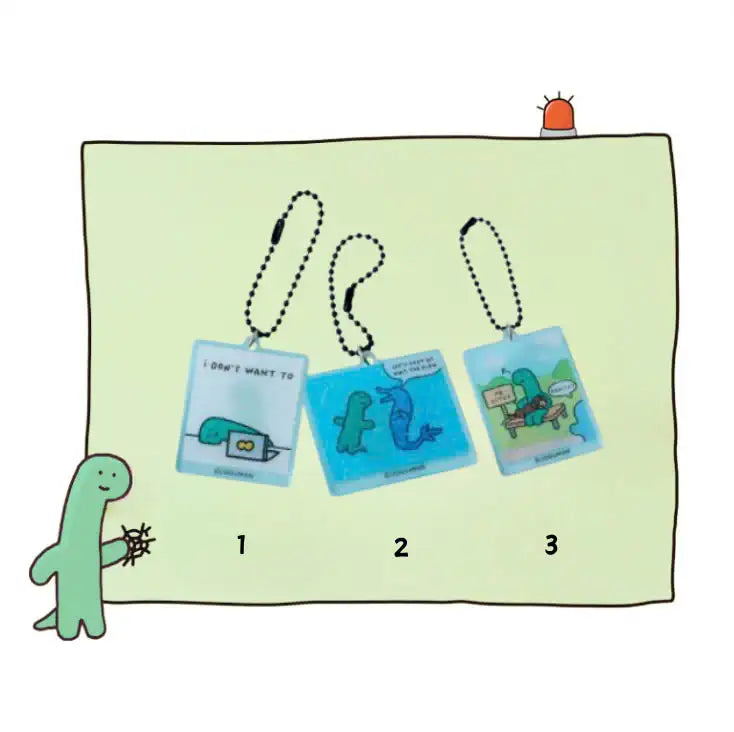 Line Friends - Acrylic Lenticular 3D Keyring - Line Friends - Acrylic Keyring - Harumio