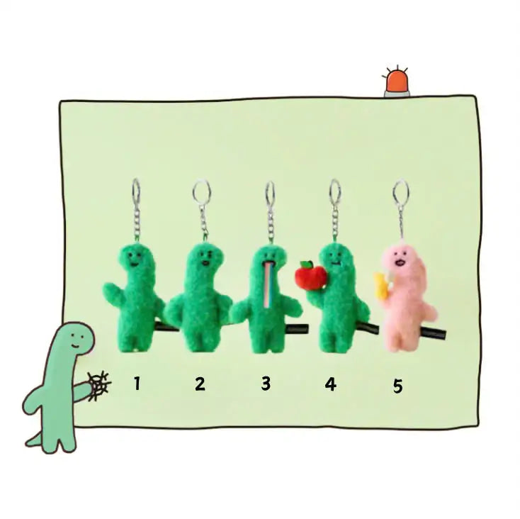 Line Friends - Brachio Mini Plush Keyring - Line Friends - plush keyring - Harumio