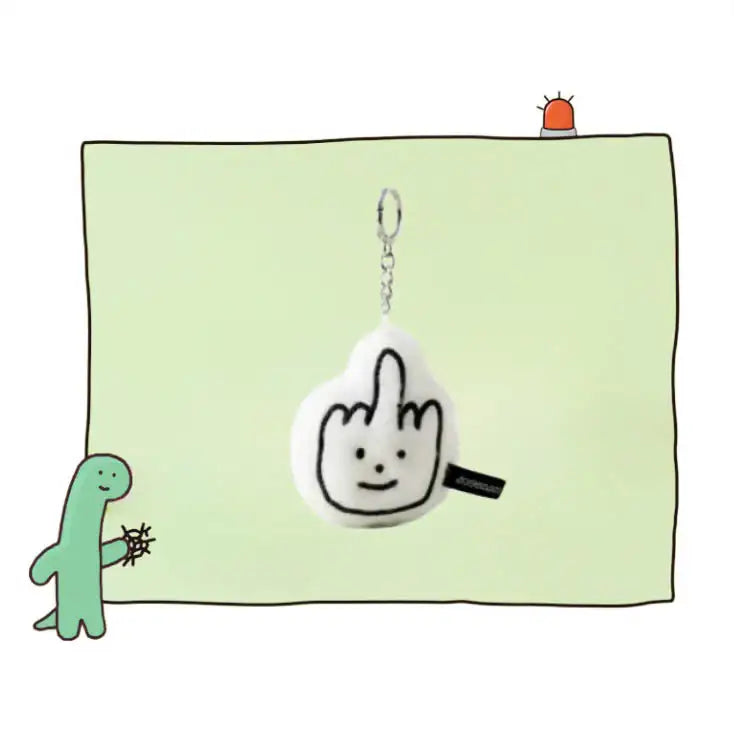 Line Friends - Finger Plush Keyring - Line Friends - plush keyring - Harumio