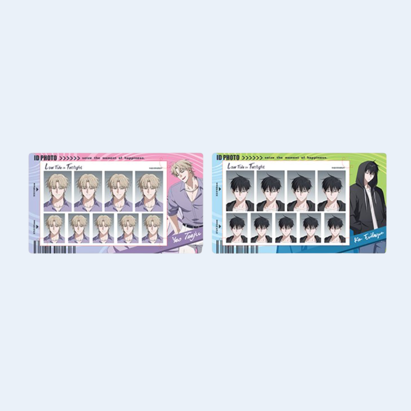 This collectible ID-style photo features exclusive collaboration artwork from Low Tide in Twilight Animation and Soyomo.