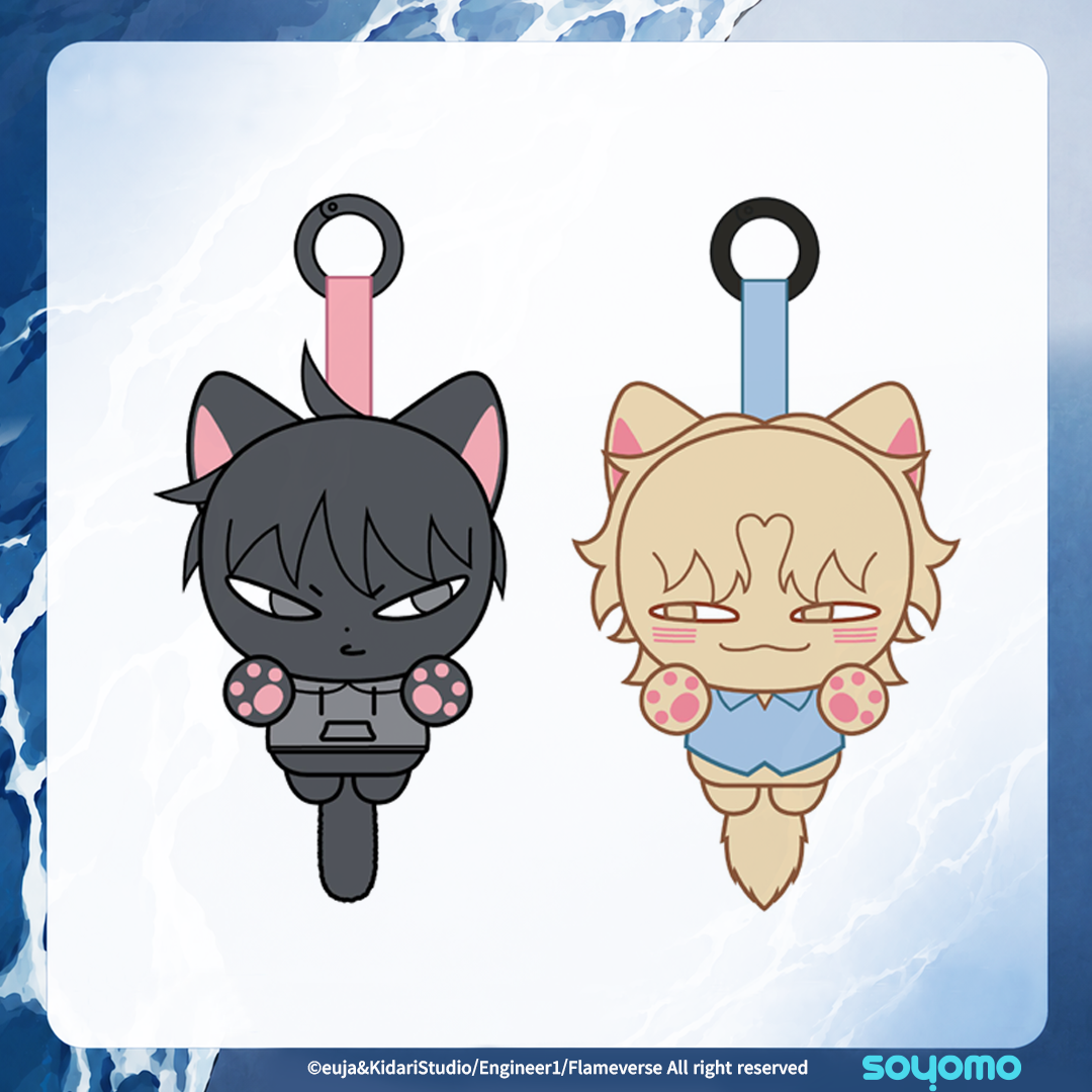 Inspired by the beloved series, this adorable collectible keyring features a werecat-themed doll design with official character styling.