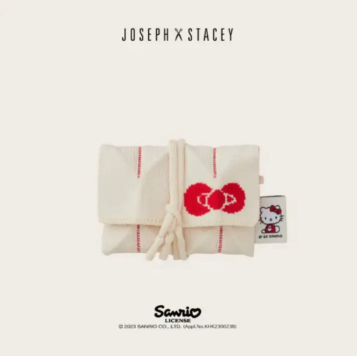 Joseph And Stacey - Lucky Pleats Knit Card Wallet - Joseph And Stacey - Accessories, Wallet - Harumio