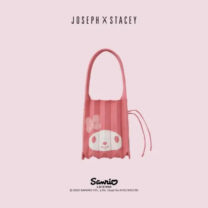 ショルダーバッグ・ポシェット [JOSEPH&STACEY] LUCKY PLEATS KNIT S KUROMI Joseph And Stacey - Lucky Pleats Knit Small Bag – Harumio