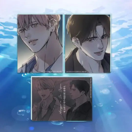 Arpeggio On Sea Surface X BeOn - Acrylic Magnet 3P Set - BeOn Cafe - Acrylic Magnets - Harumio