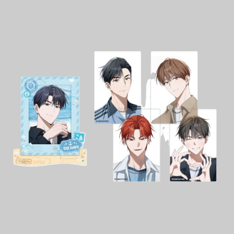 This premium acrylic frame stand features exclusive artwork inspired by the SUMMER POP-UP event.