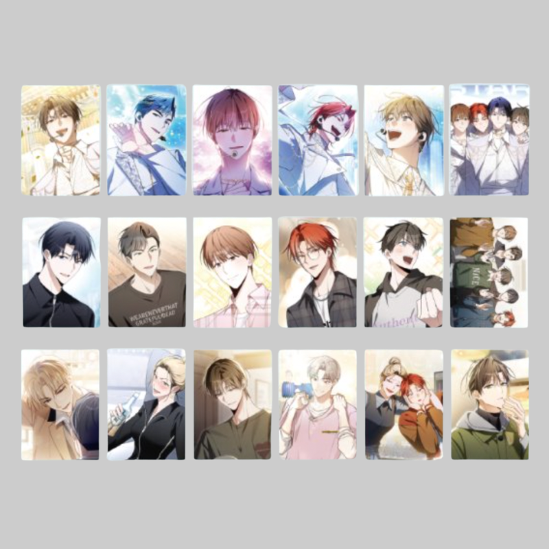 This collectible postcard set features exclusive artwork and illustrations inspired by Mangnani PD Surviving as an Idol.