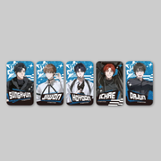 These collectible rectangular can badges feature exclusive artwork inspired by the SUMMER POP-UP event.