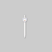 Add a cute and charming touch to your everyday writing with the Acrylic Ball Pen from The Black Leopard Family's Snow Leopard Baby: Bloom in the Garden.
