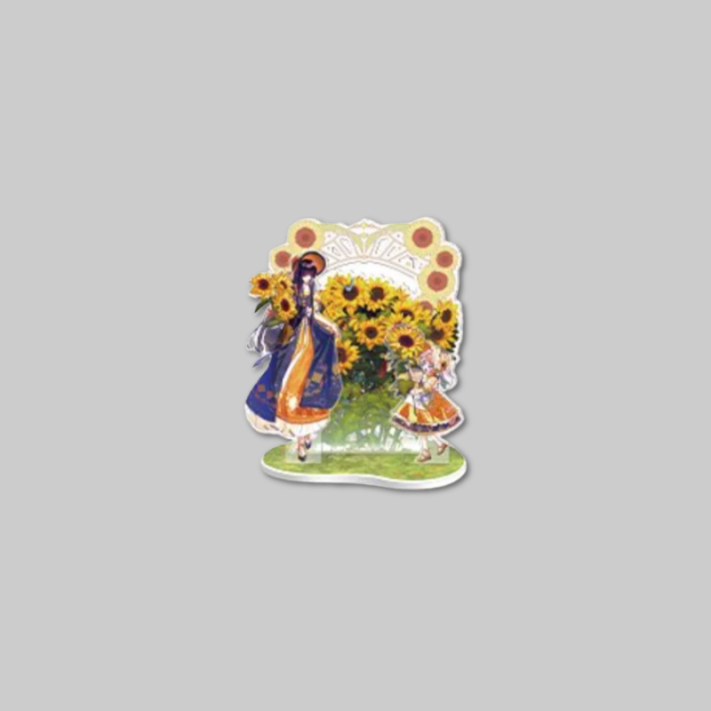 Bring the charming world of Pawprints on Her Heart: Bloom in the Garden to life with the Acrylic Diorama Stand.