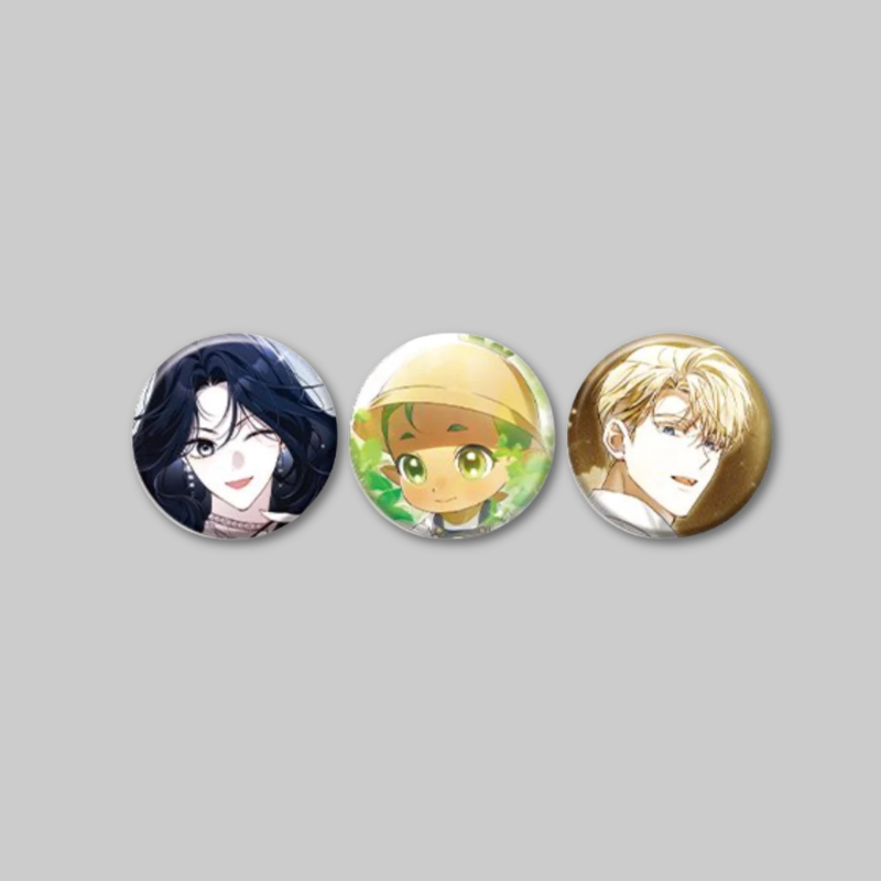 Add a charming collectible to your Marchioness Maron: Bloom in the Garden collection with the Can Badge Set.