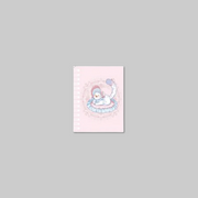 Keep your notes cute and organized with the Mini Notebook from The Black Leopard Family's Snow Leopard Baby: Bloom in the Garden.