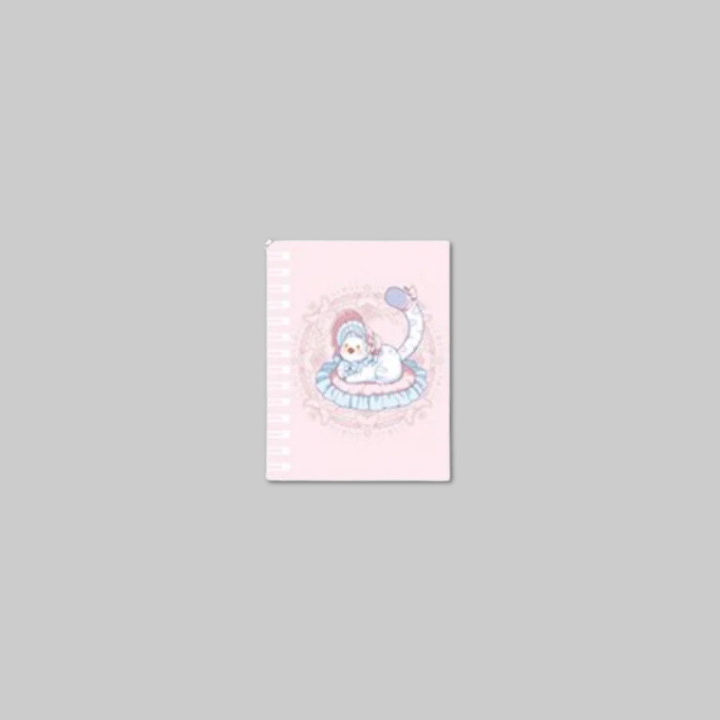 Keep your notes cute and organized with the Mini Notebook from The Black Leopard Family's Snow Leopard Baby: Bloom in the Garden.