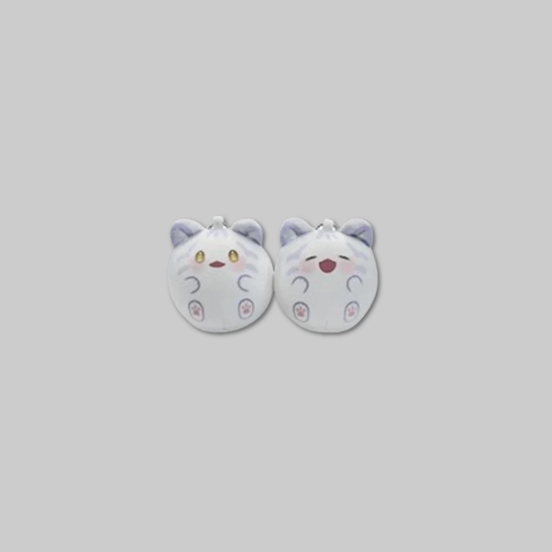 Add a cute and cozy touch to your collection with the Squishy Plush Ball from The Black Leopard Family's Snow Leopard Baby: Bloom in the Garden.