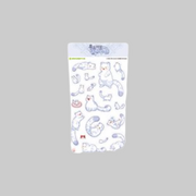 Add a cute touch to your collection with the Sticker from The Black Leopard Family's Snow Leopard Baby: Bloom in the Garden.