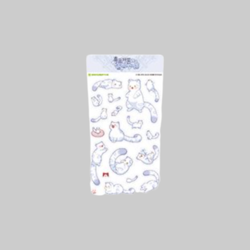 Add a cute touch to your collection with the Sticker from The Black Leopard Family's Snow Leopard Baby: Bloom in the Garden.