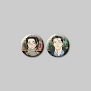 Add a collectible touch to your merchandise collection with the Master-Peace: The Scene - Can Badge Set.