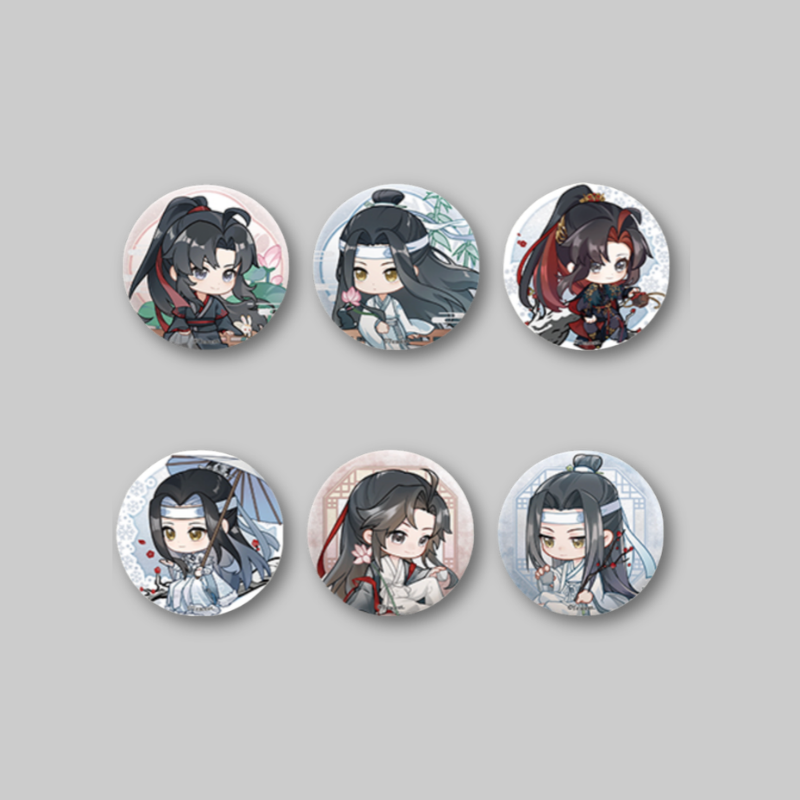 Add a charming collectible to your collection with the Mo Dao Zu Shi x Mofun - SD Can Badge (Random).